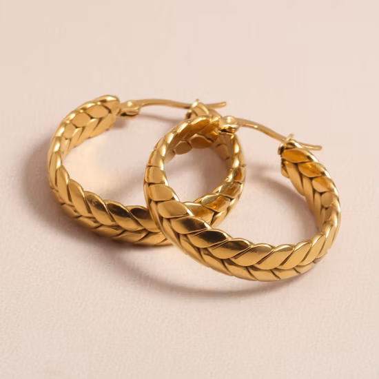 18K Gold Plated Fashion Wholesale Jewelry Stainless Steel Jewelry Earrings