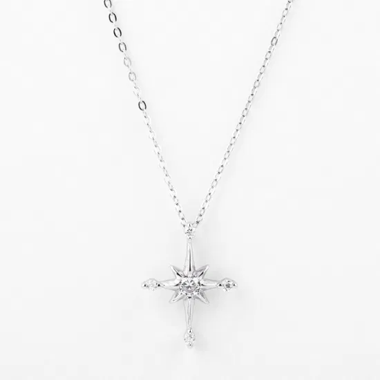 Bijoux fantaisie avec croix avec votre logo en argent sterling avec zircones de toutes les couleurs